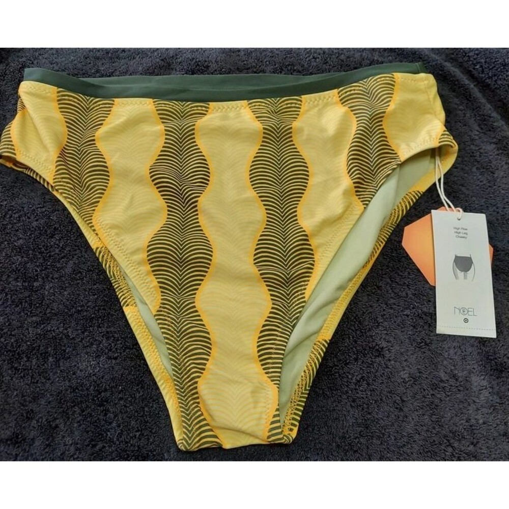 Noel Bikini Swim Bottoms Women's XL High Rise Cheeky